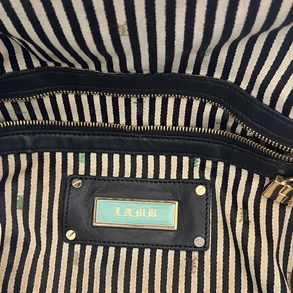 L.A.M.B. Vintage Leather Handbag- REHAB - Picture 3 of 16